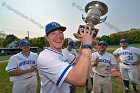 Baseball vs Babson  Wheaton College Baseball players celebrate their victory over Babson to win the NEWMAC Championship for the third year in a row. - (Photo by Keith Nordstrom) : Wheaton, baseball, NEWMAC